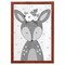 12" x 16" Little Deer Framed Wall Art, Contemporary Home Décor for Baby or Child's Room, Glass Facing and Hanging Hardware Included